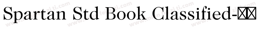 Spartan Std Book Classified字体转换